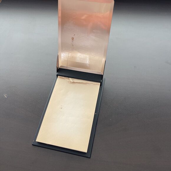 New York Worlds Fair Metal Note Pad Holder Graphics Heliport Sky Ride Monorail - Picture 5 of 9